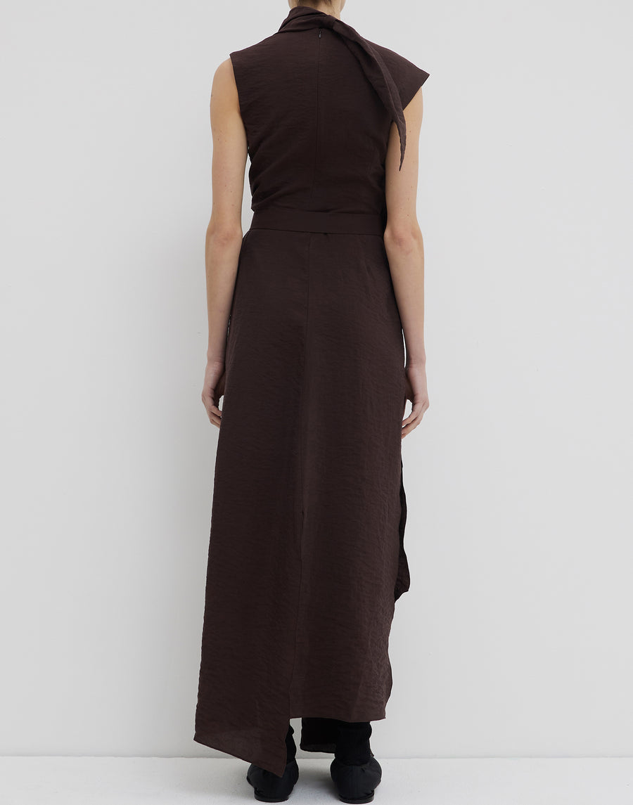 Porto Silk Blend Daju Sleeveless Dress