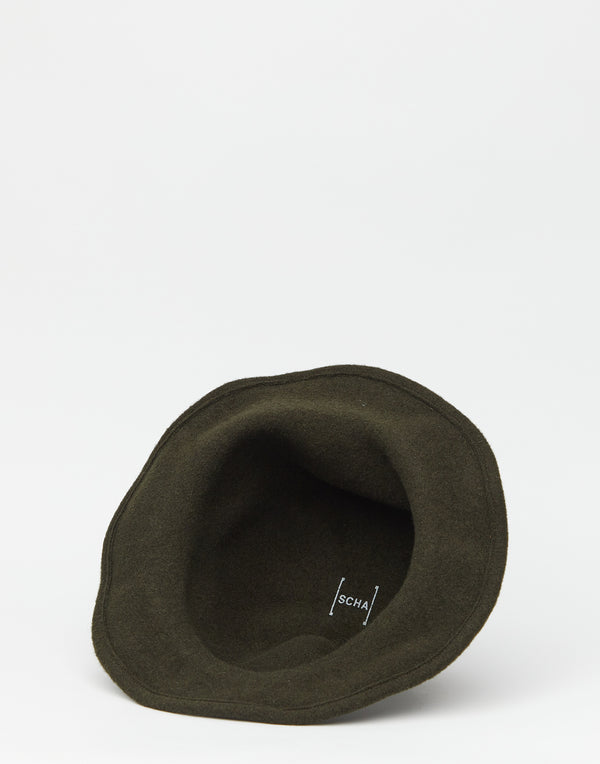 Dark Green Traveller + Felt Hat