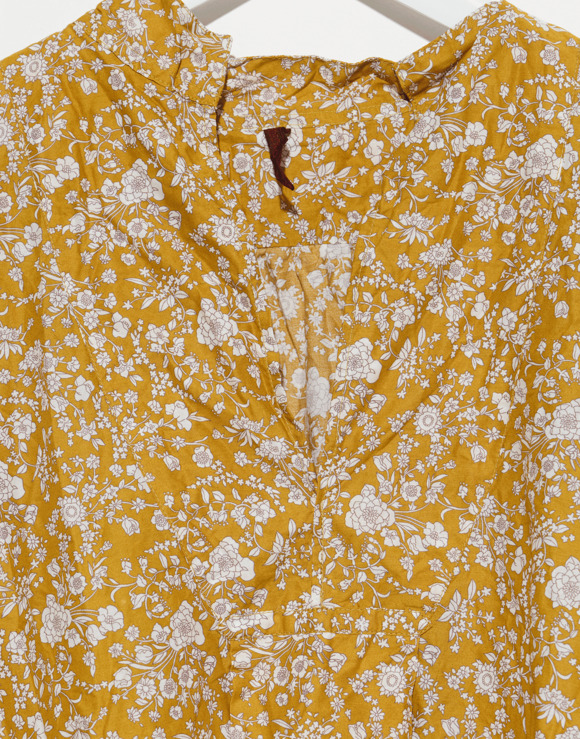 Gold Floral Liberty Print Cotton Kora Lavato Top