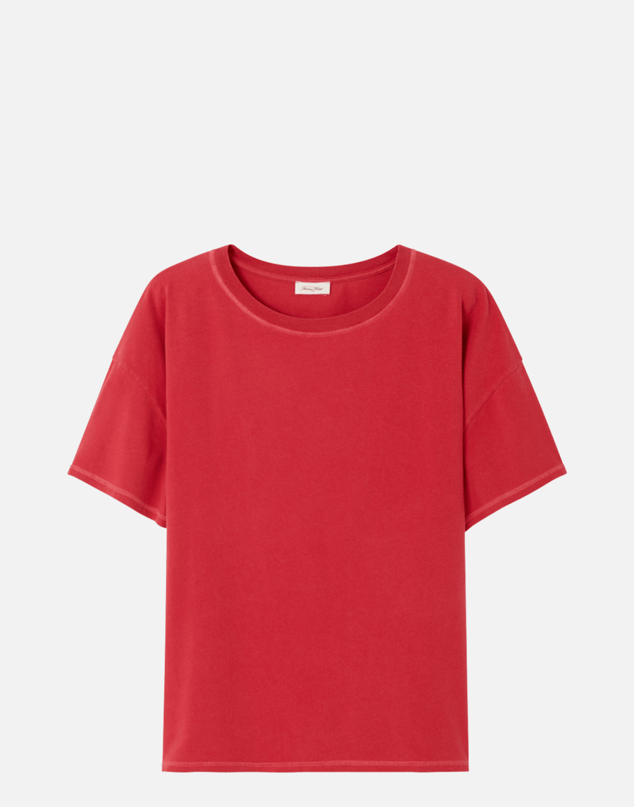 Vintage Poppy Cotton Blend Pymaz T-Shirt
