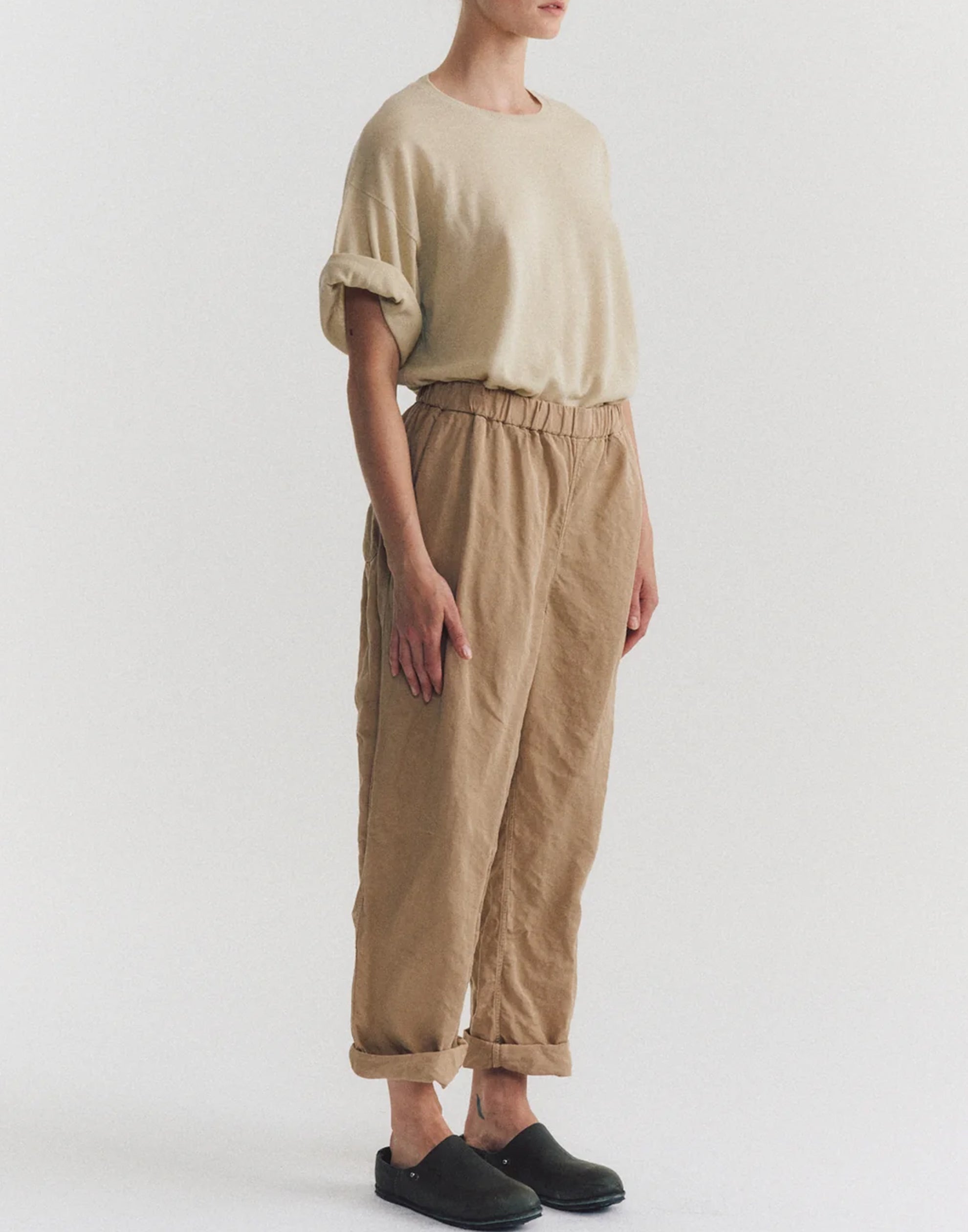 Jute Linen Blend Fabi Pants