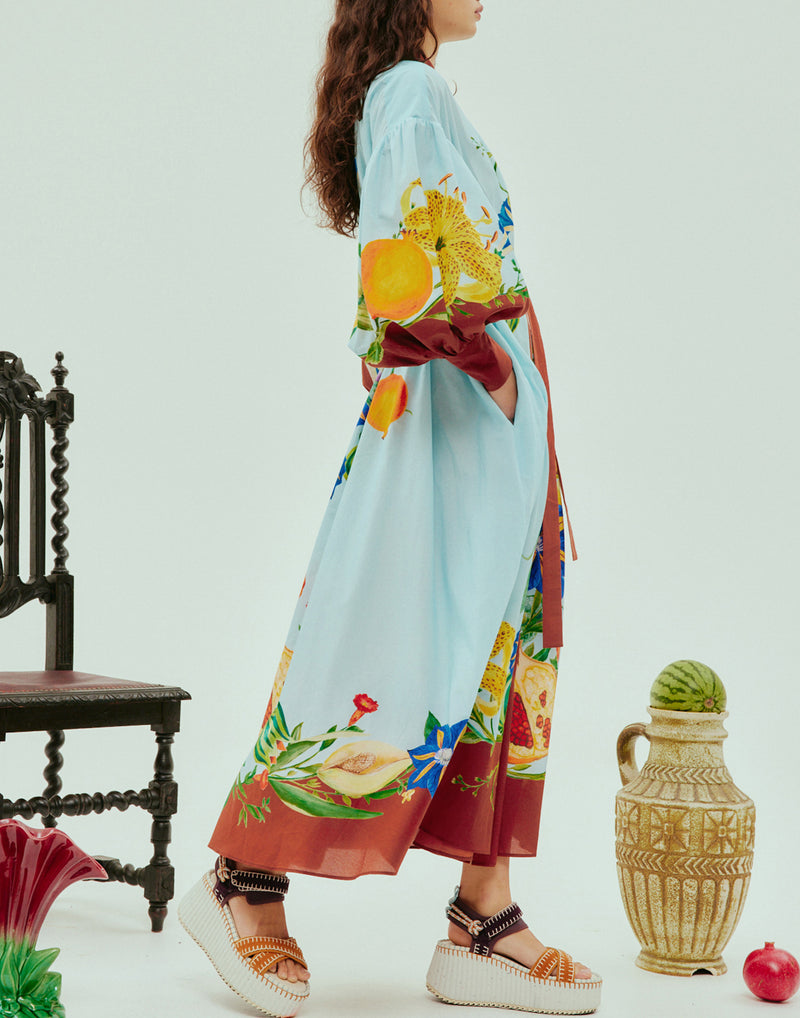 Cotton & Silk Dahlia Shirt Dress