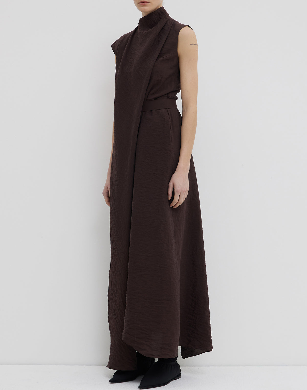 Porto Silk Blend Daju Sleeveless Dress