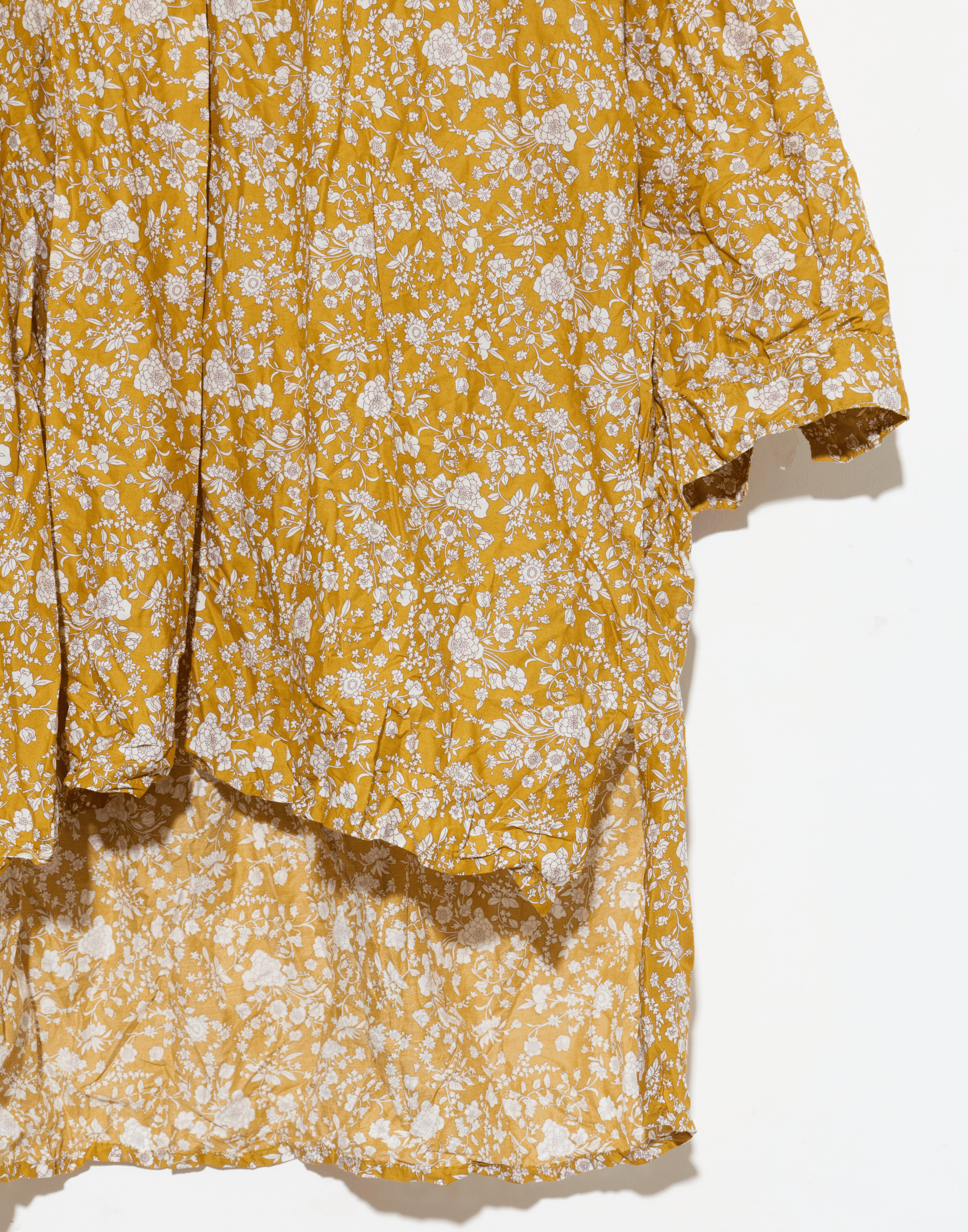 Gold Floral Liberty Print Cotton Kora Lavato Top