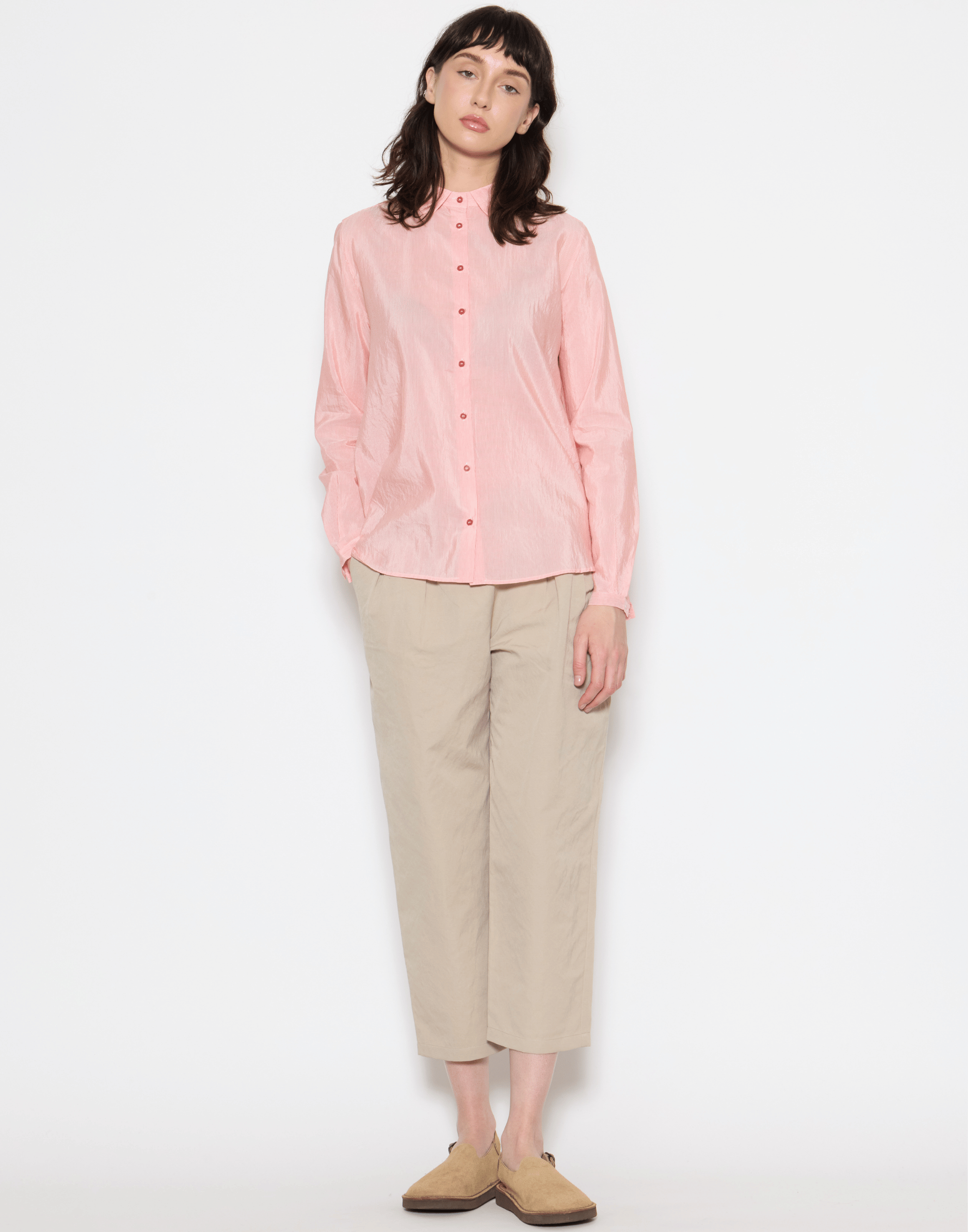 Poppy Cotton Silk Pinstripe Shirt