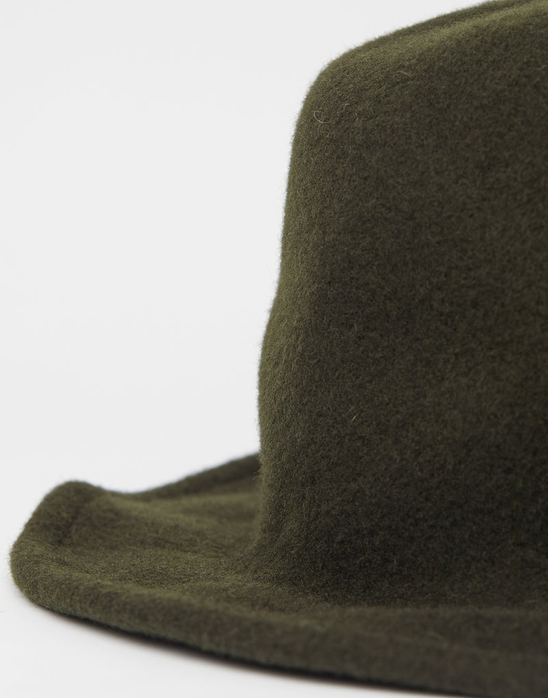 Dark Green Traveller + Felt Hat