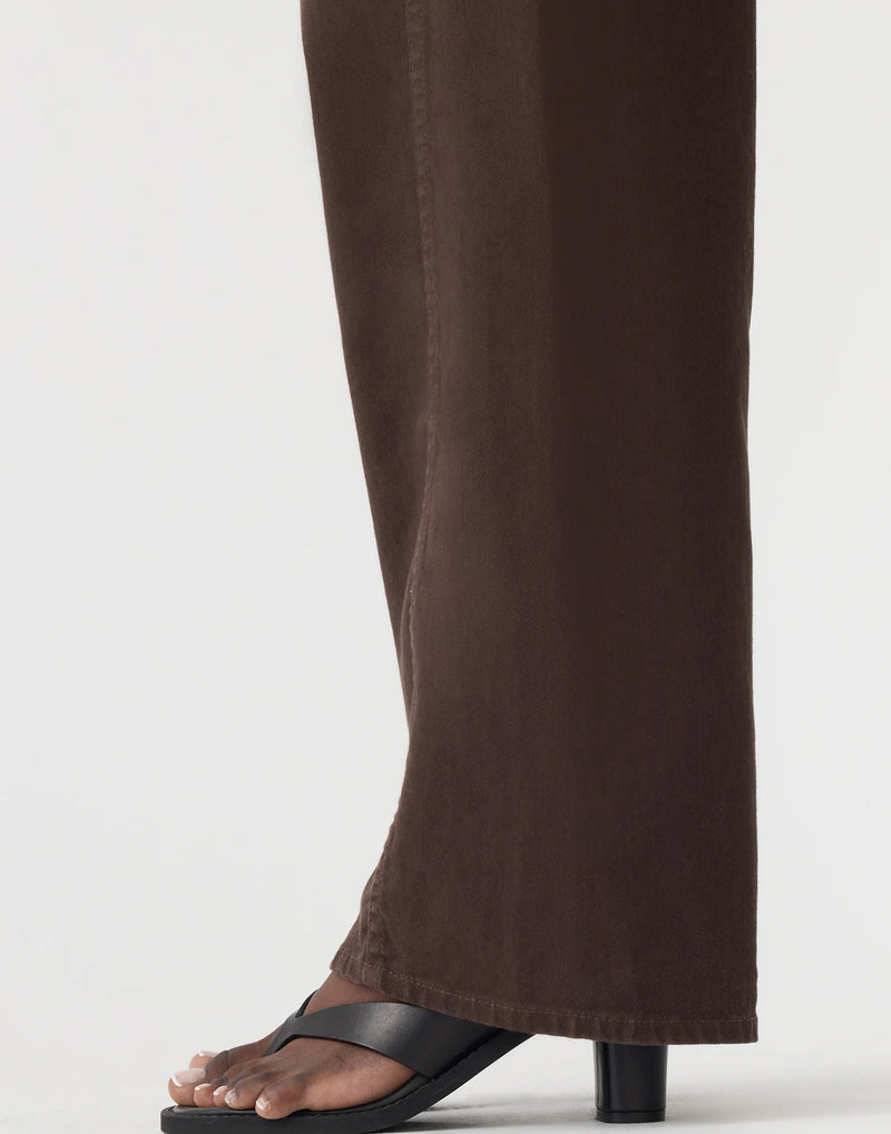 Chocolate Brown Cotton Twill Pant