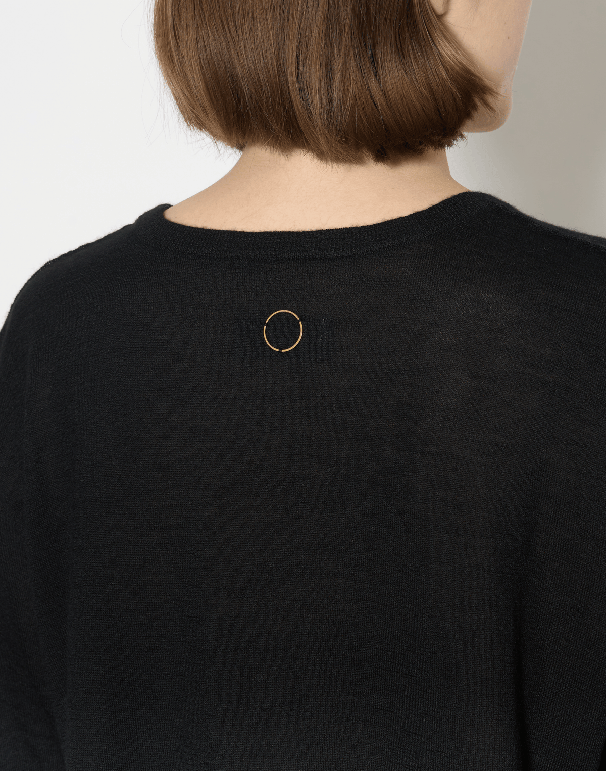 Black Cashmere & Silk Sen Knitted T-Shirt