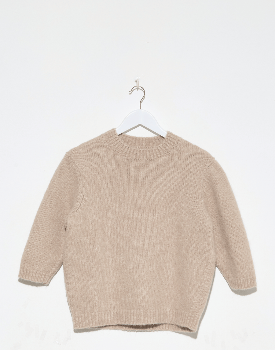 Antique Melange Wool Blend Loft Baby Pullover