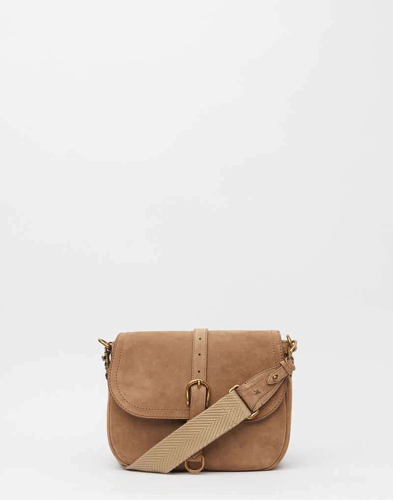 Ash Suede Leather Medium Sally Bag