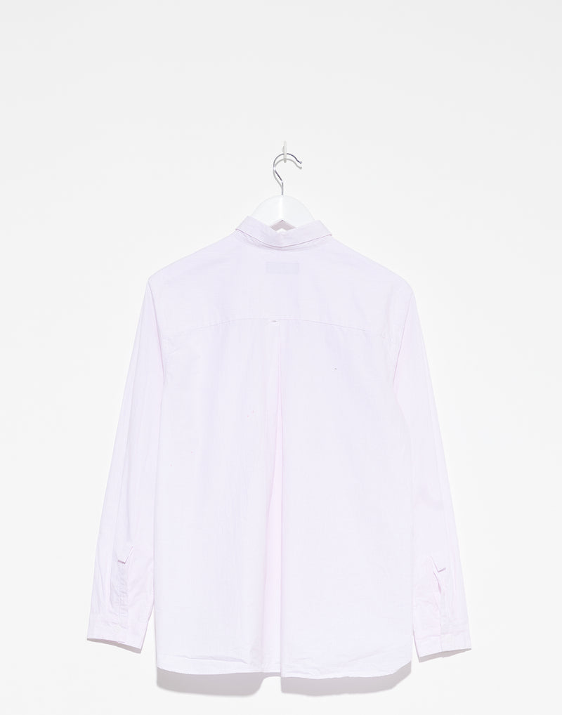 Pink Check Cotton Loose Tyrol Shirt