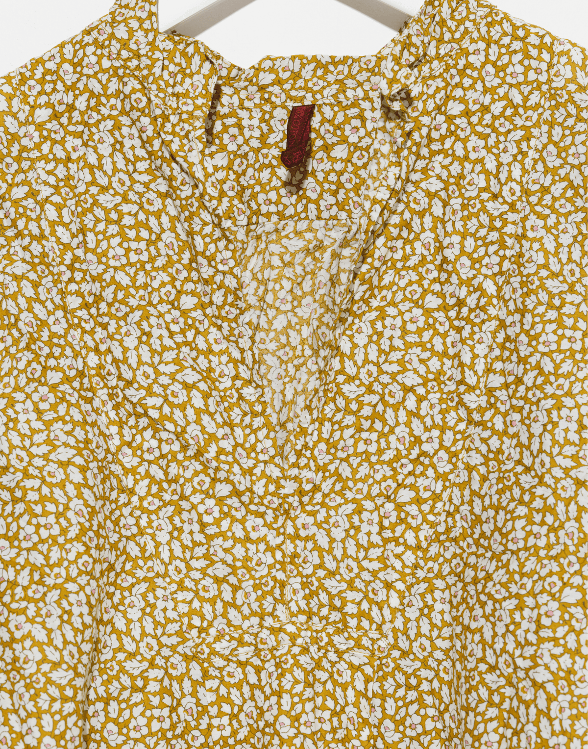 Gold Ditsy Floral Liberty Print Cotton Kora Lavato Top