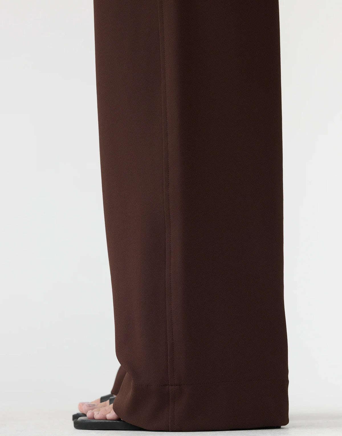 Carob Stretch Twill Tailored Pants