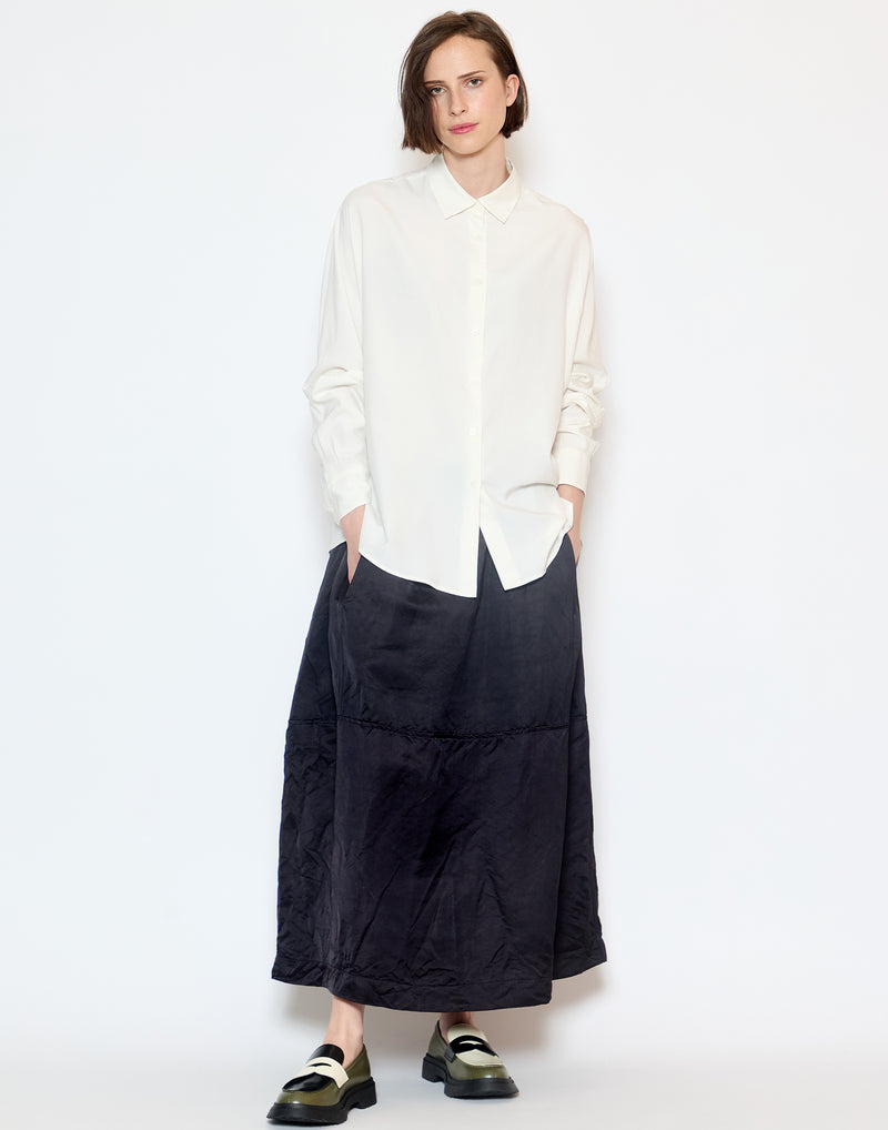 Off White Silk Waga Soleil Shirt