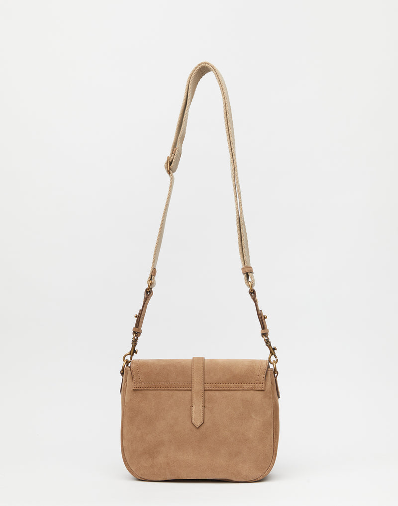 Ash Suede Leather Medium Sally Bag