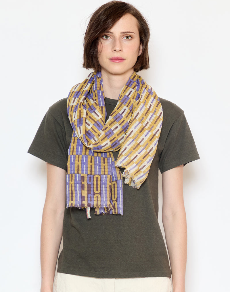 Violet Cotton Scarf