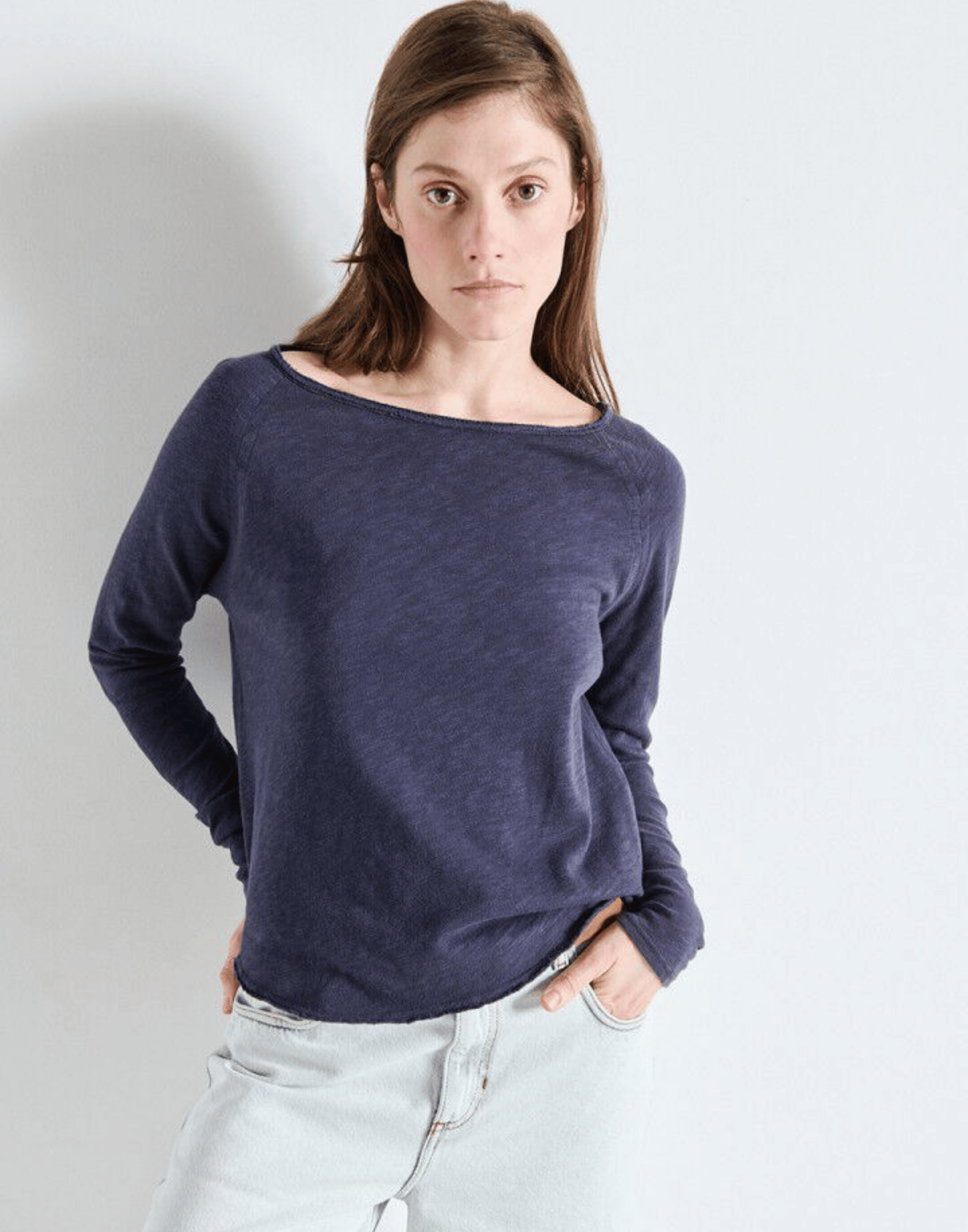 Vintage Navy Cotton Sonoma Long Sleeve T-Shirt