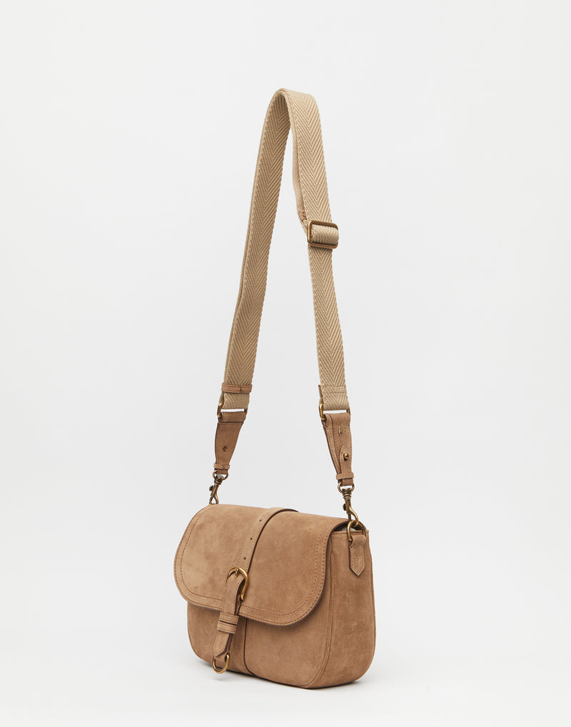 Ash Suede Leather Medium Sally Bag