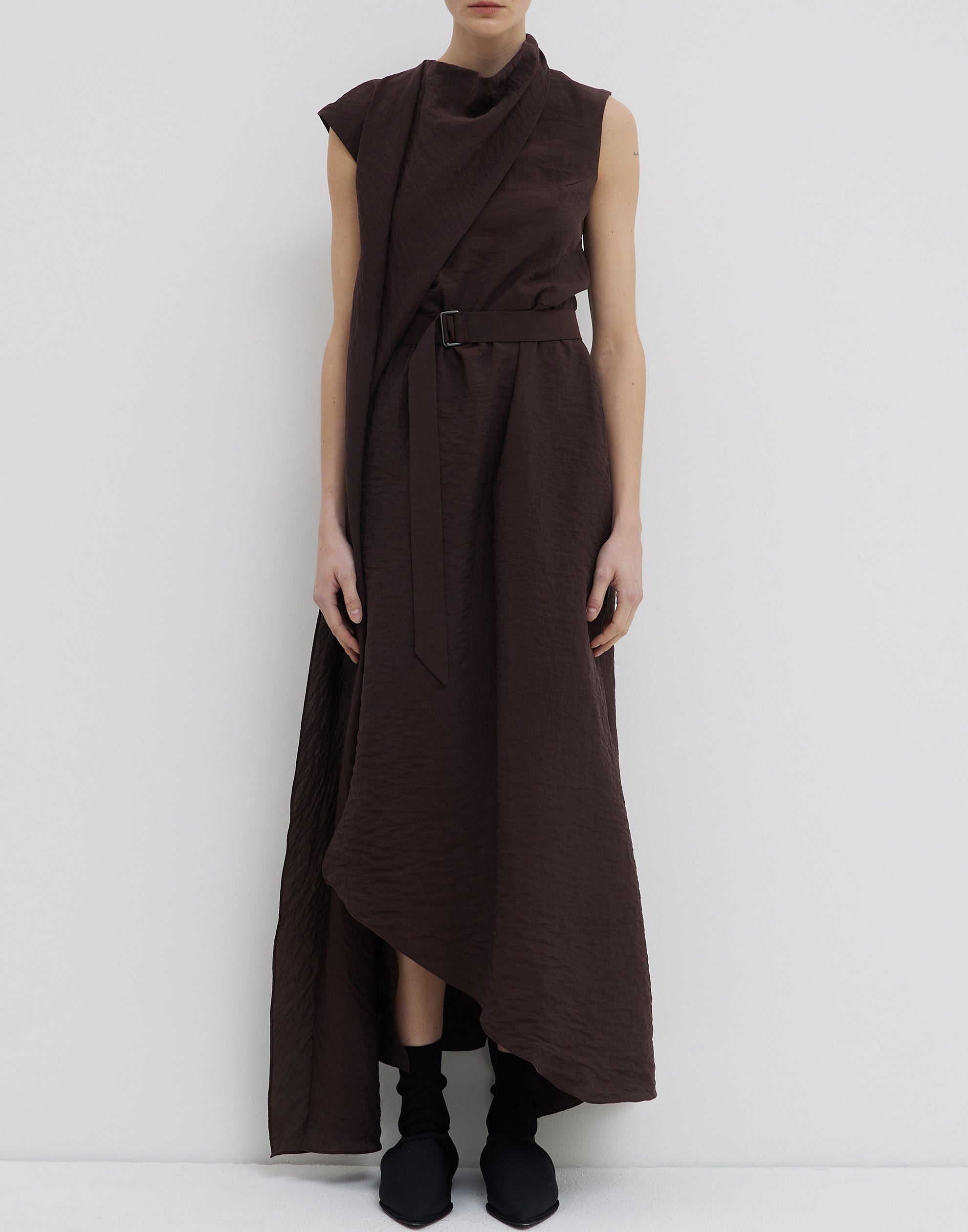 Porto Silk Blend Daju Sleeveless Dress