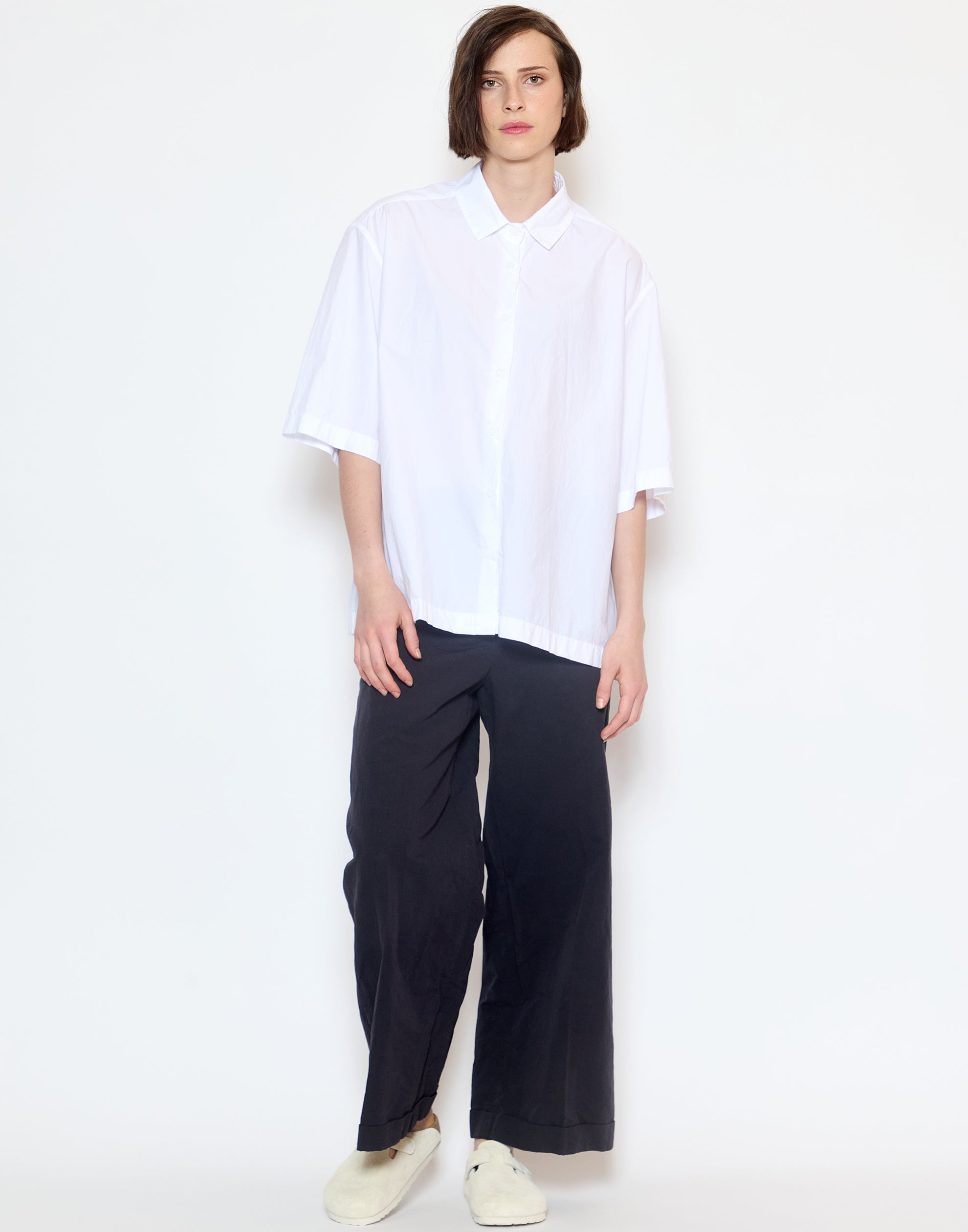 White Cotton Ella Shirt