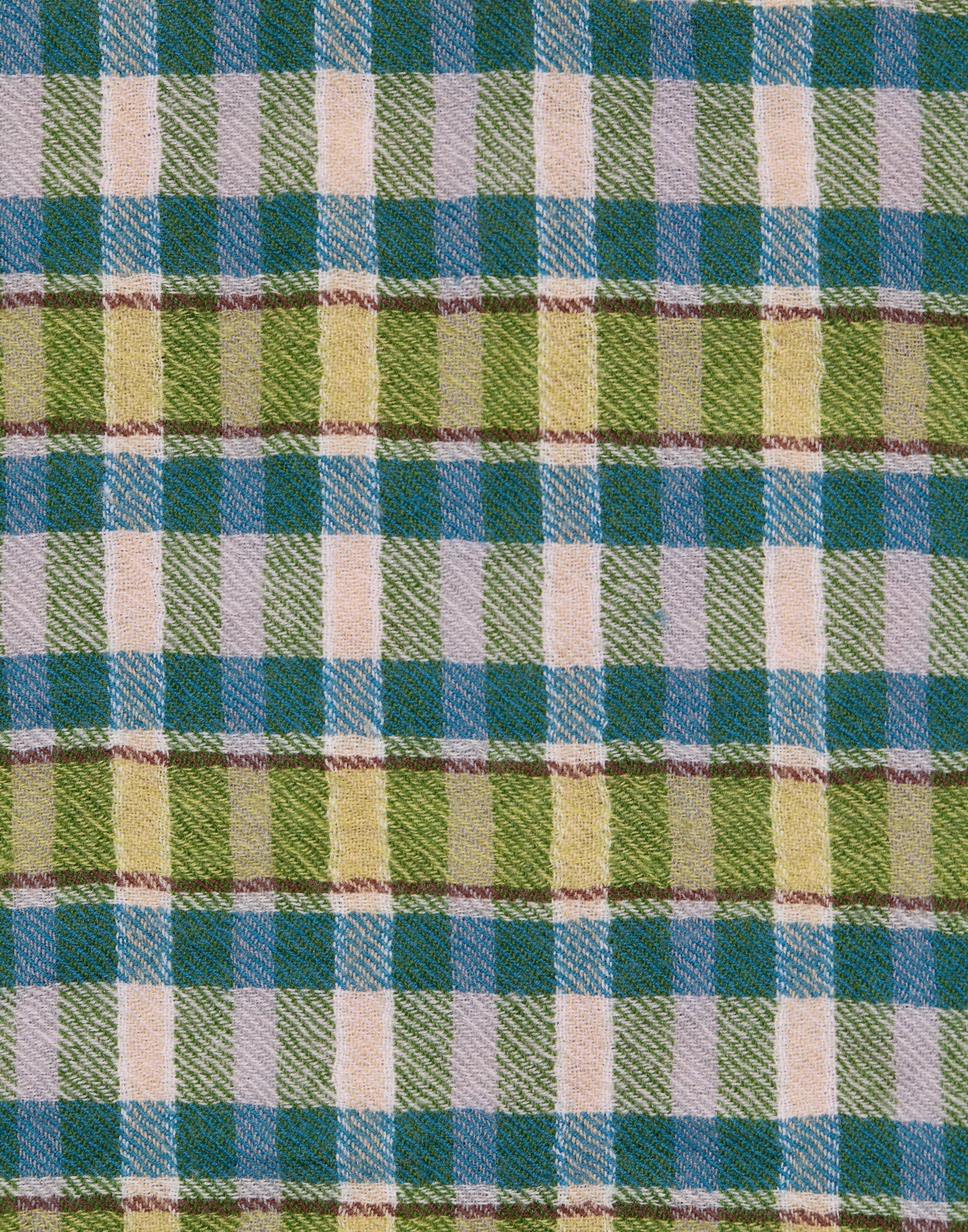 Multicolour Plaid Wool Scarf