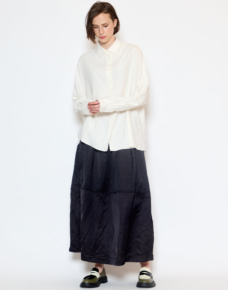 Off White Silk Waga Soleil Shirt
