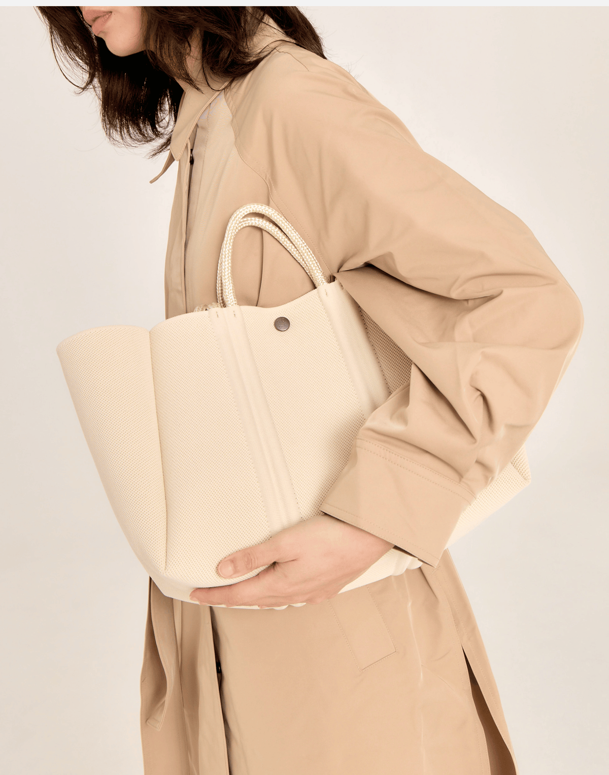 Crema Meridian Midi Tote