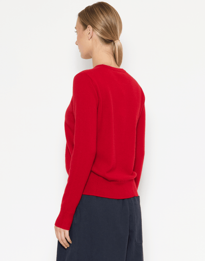 Scarlet Red Cashmere Essential Pullover