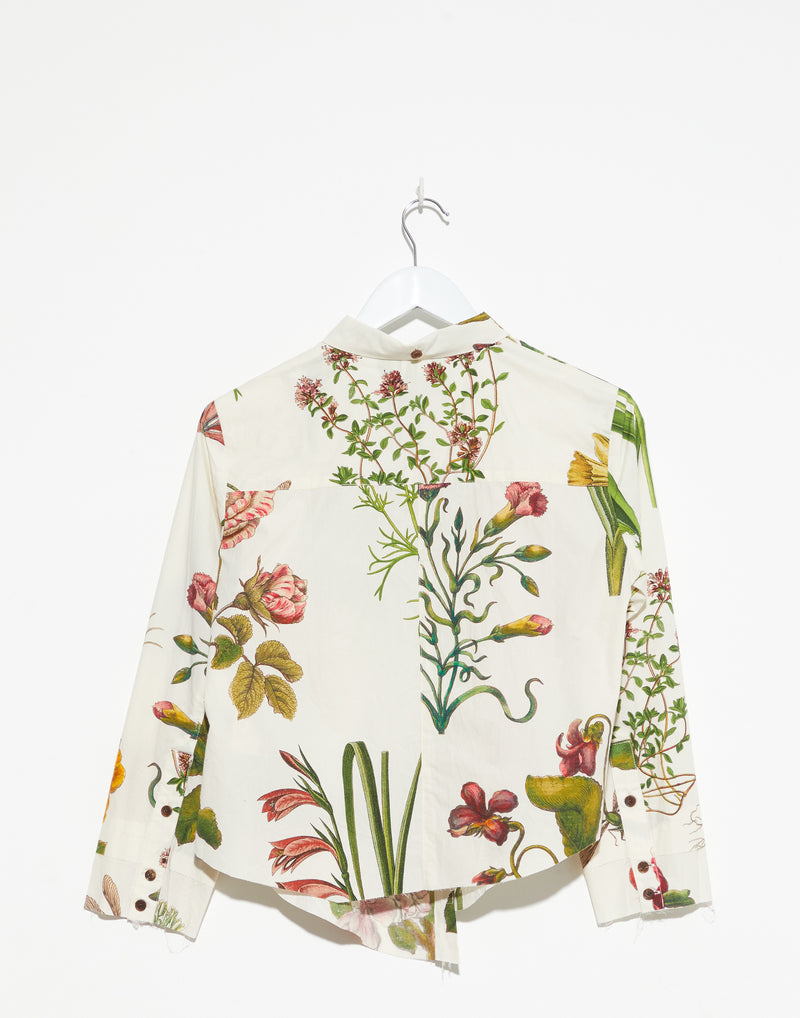 Botanical Print Cotton Shirt