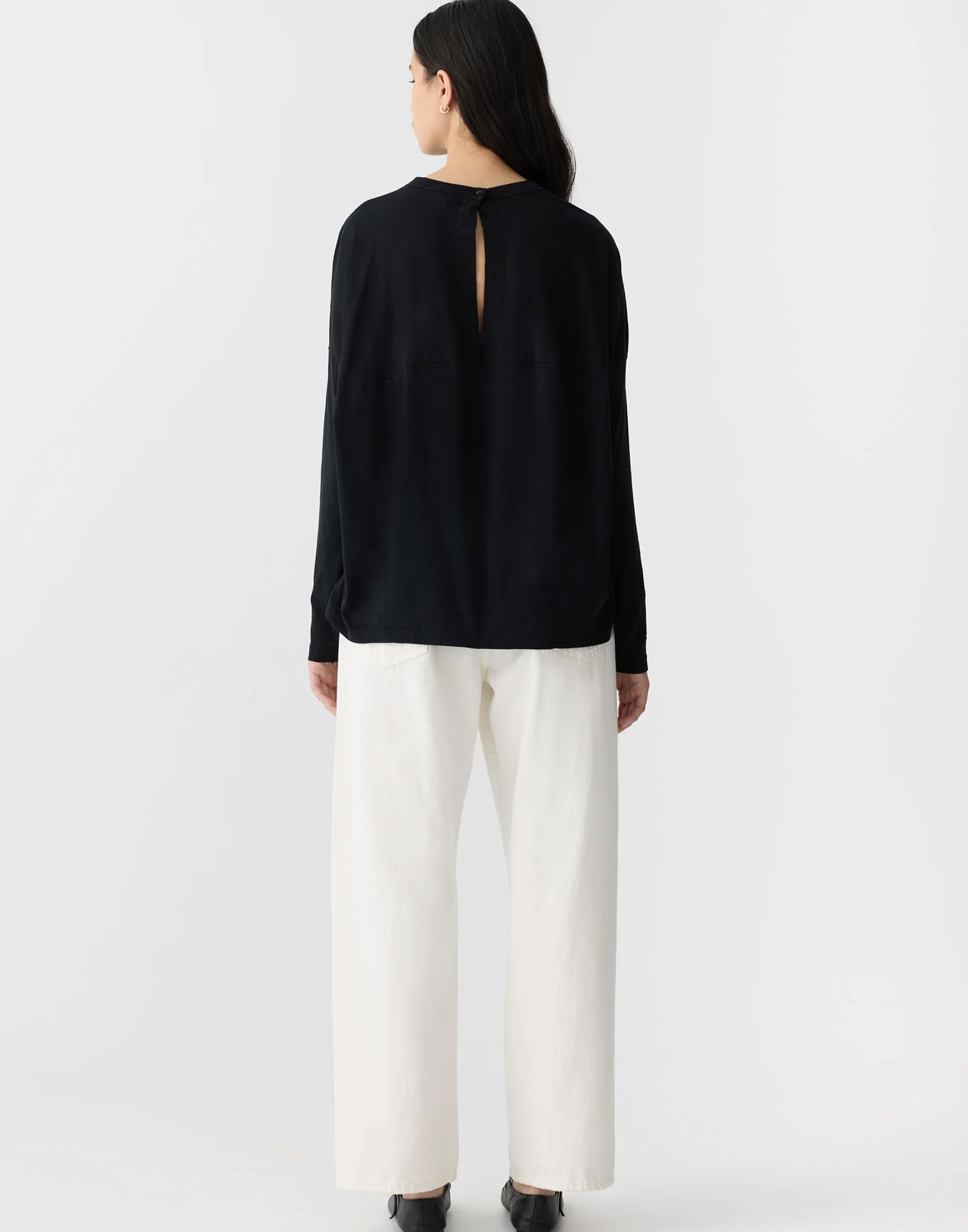 Circle L/S T-Shirt BLACK*