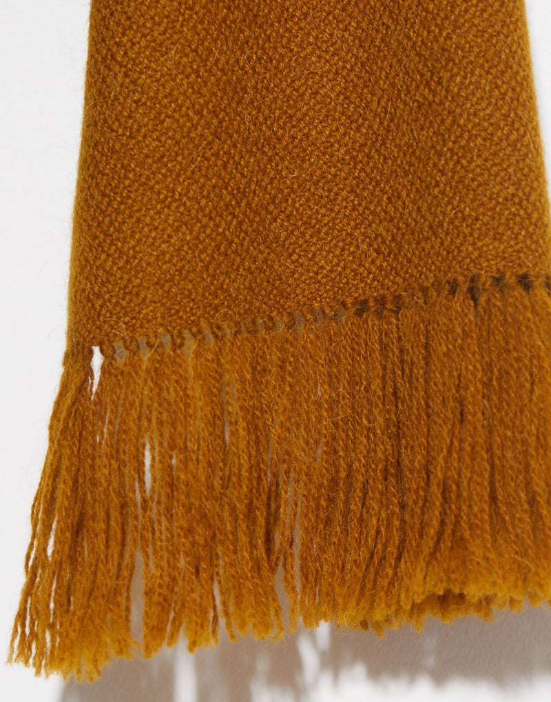 Gold Brown Camel Hair Gobi Scarf