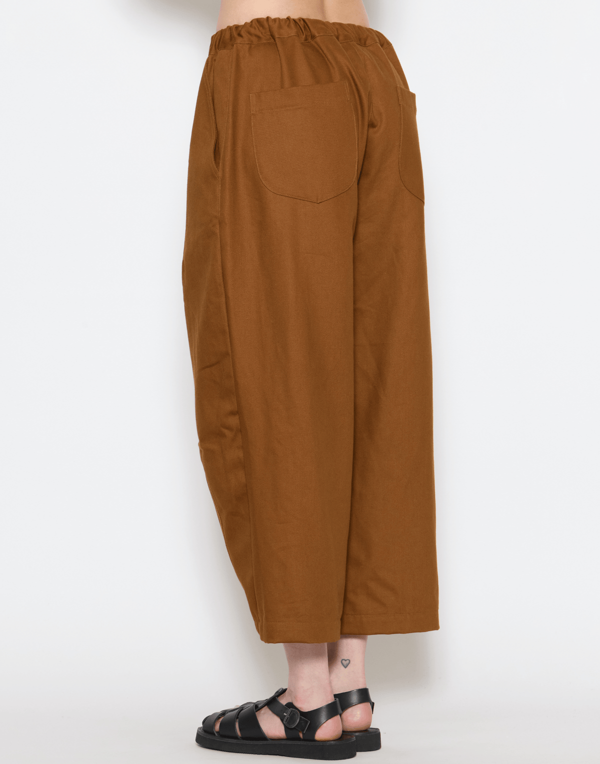 Brick Cotton Twill Stevie Barrel Pants
