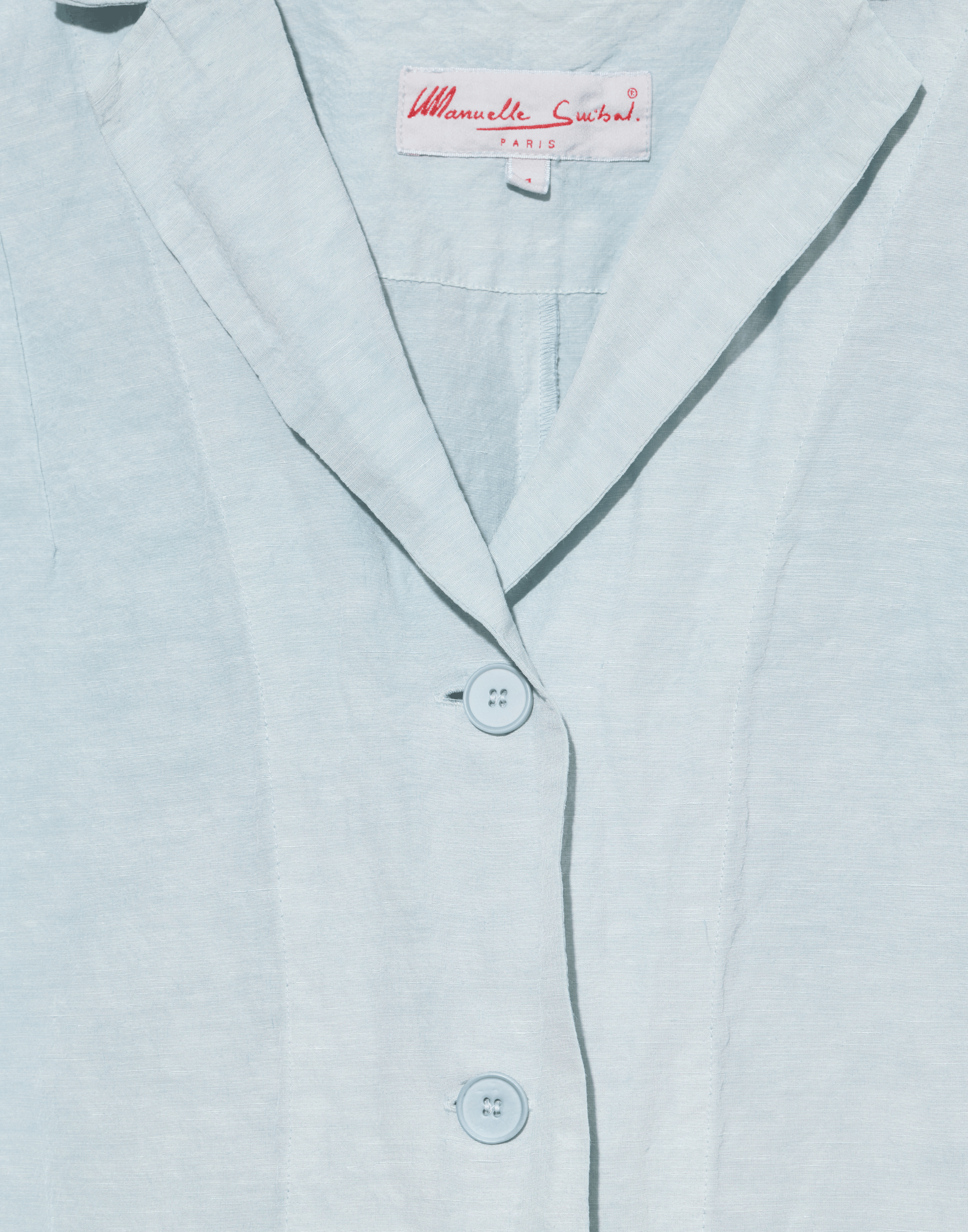 Moonish Blue Linen Viscose Chaka Jacket