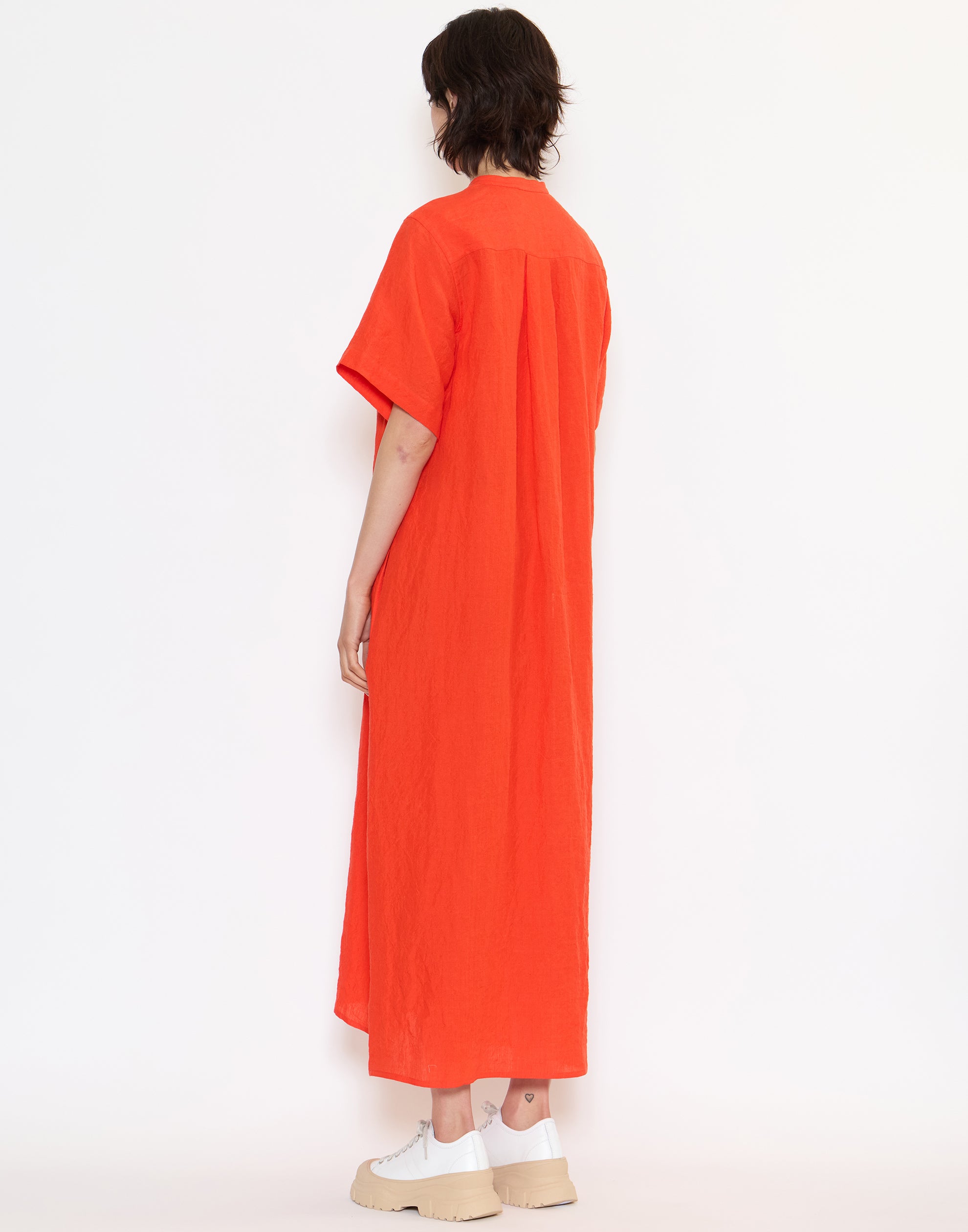 Red Pepper Linen Dublin Shirt Dress