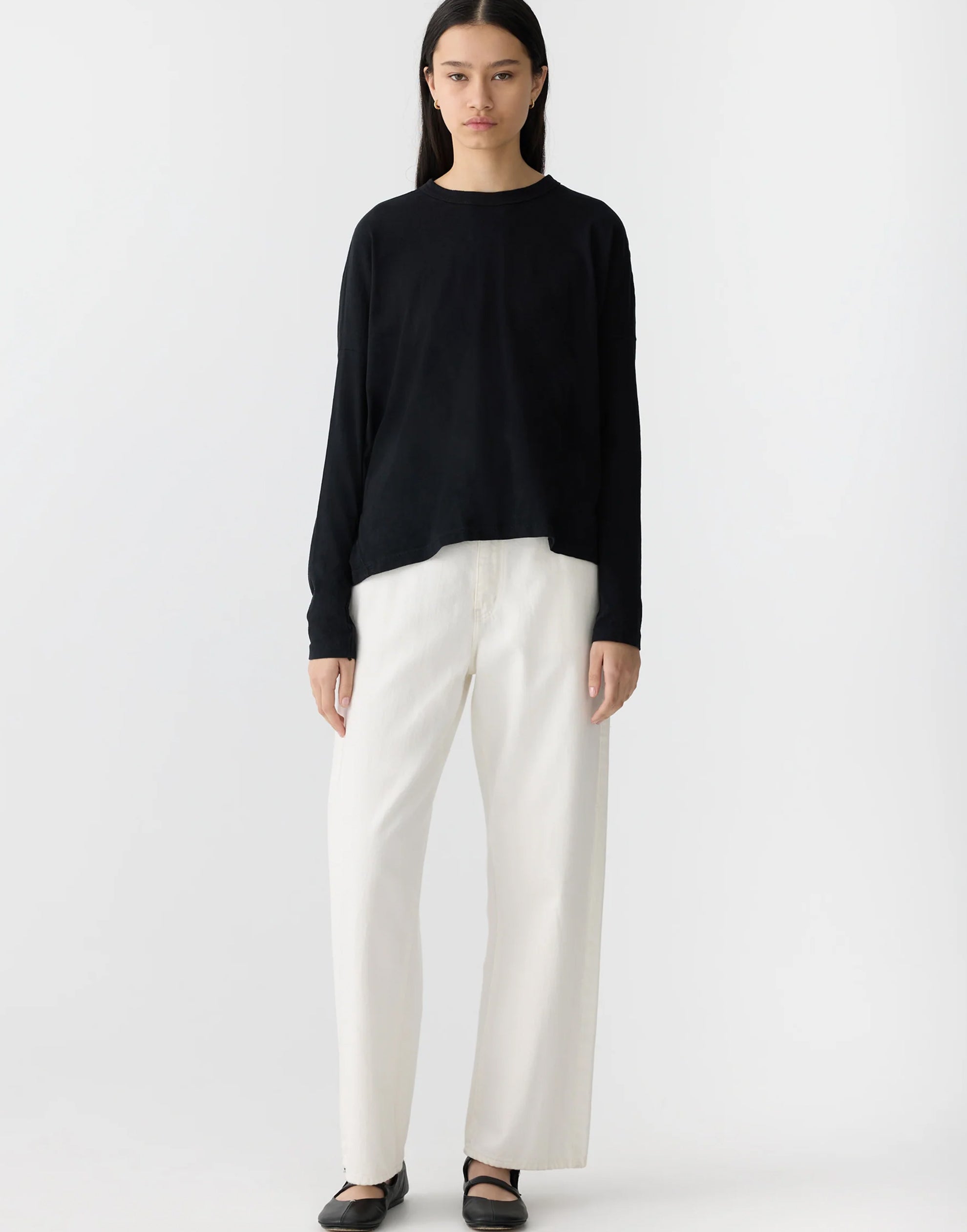 Circle L/S T-Shirt BLACK*