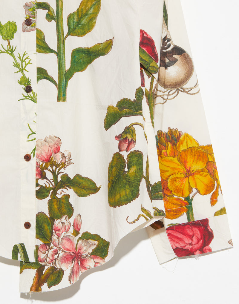 Botanical Print Cotton Shirt