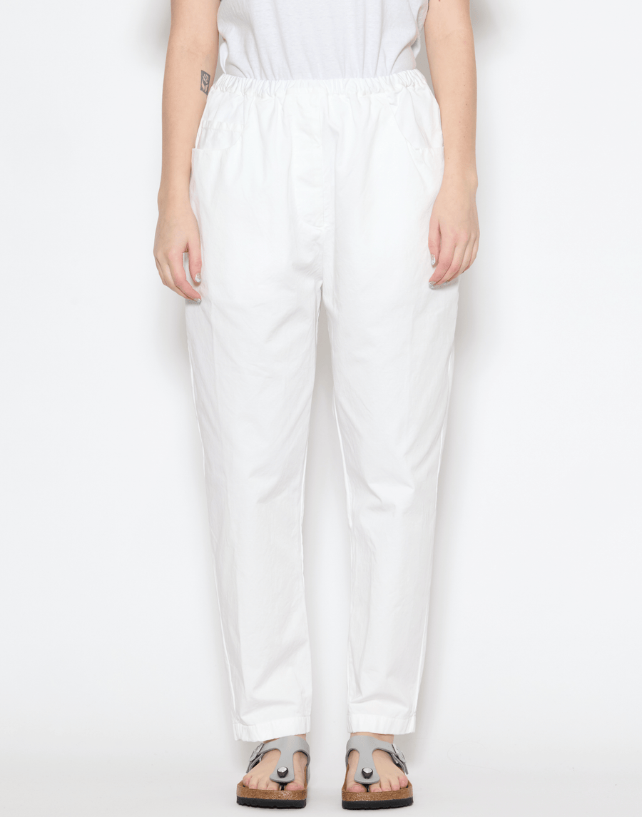 Optic White Cotton Ya Chino Pants
