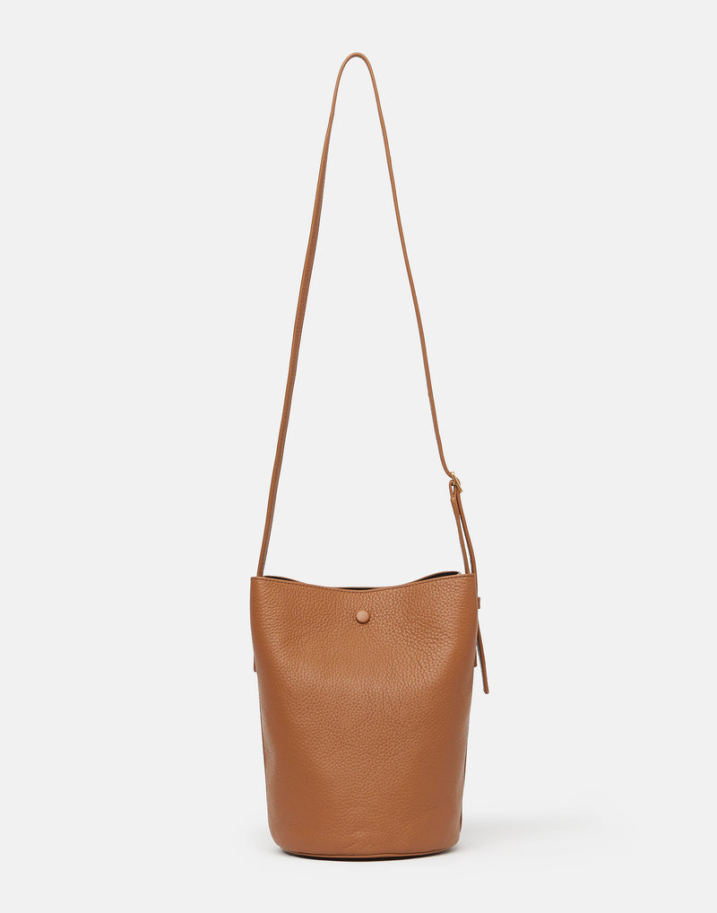 Toffee Leather Phoebe Bucket Bag