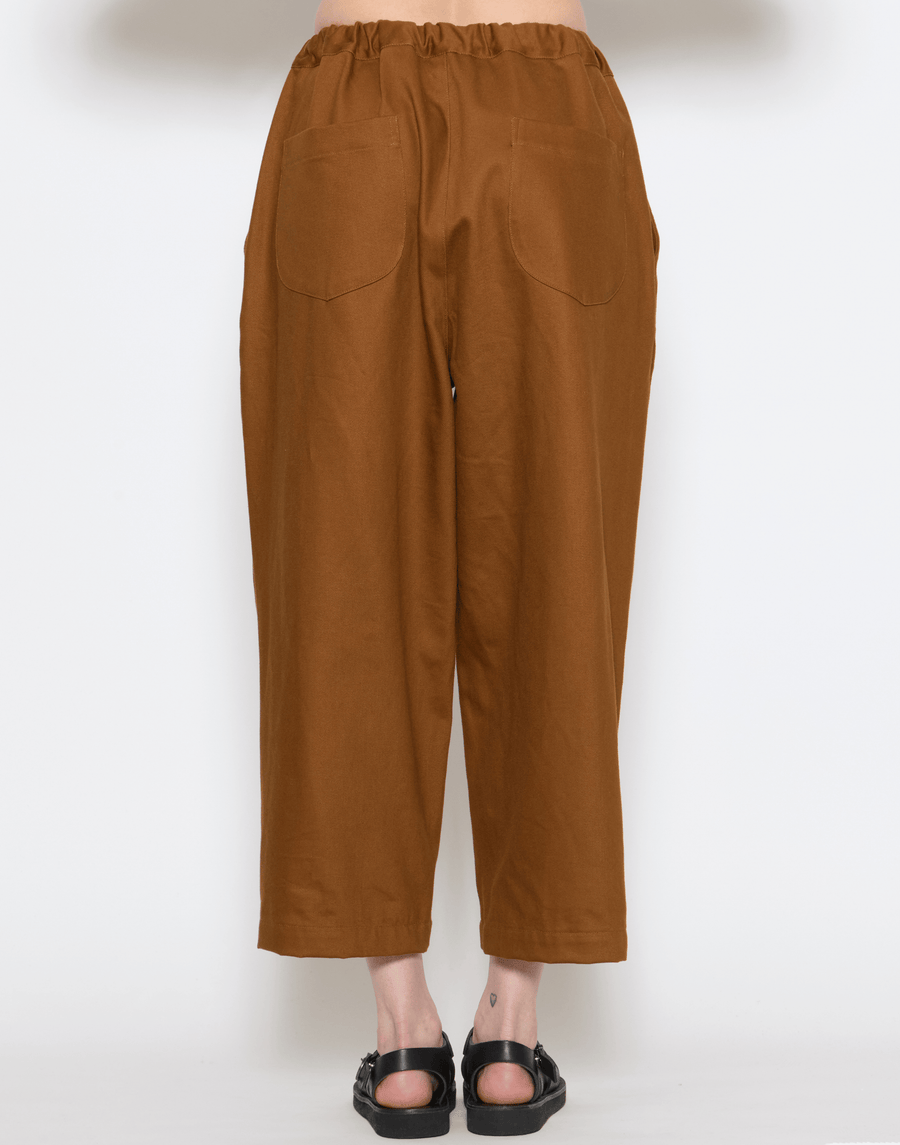 Brick Cotton Twill Stevie Barrel Pants