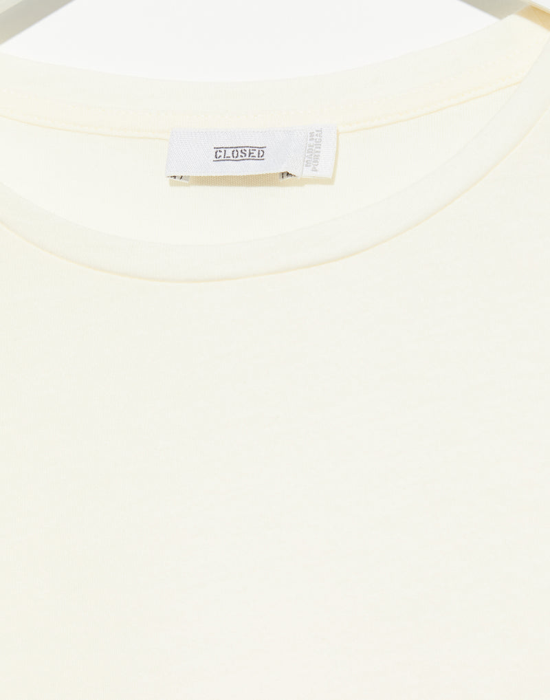 Ivory Basic Cotton T-Shirt