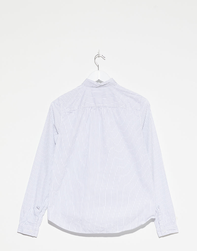 Blue & White Stripe Cotton Tyrol Shirt