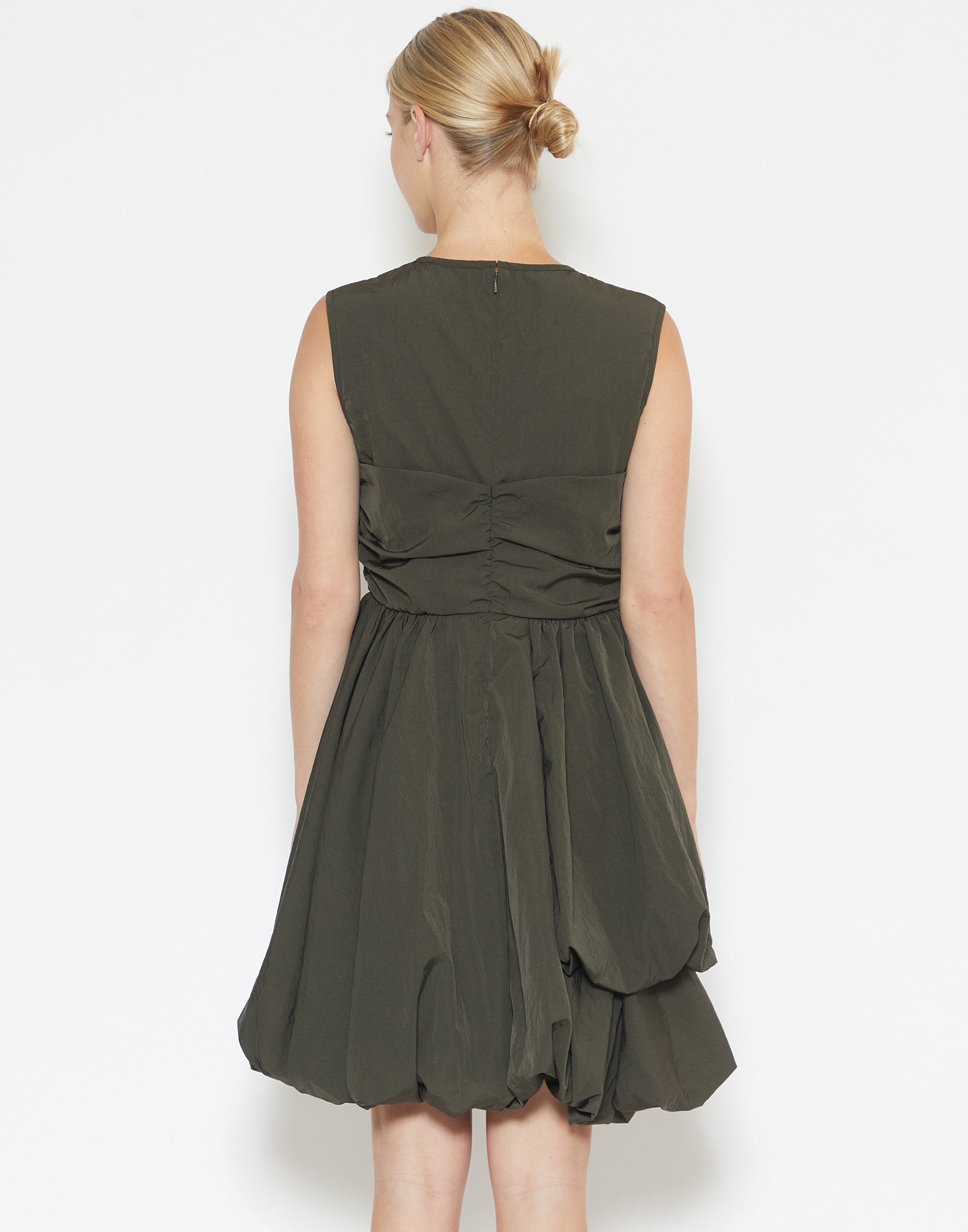 Grey Olive Recycled Taffeta Olivia Dress