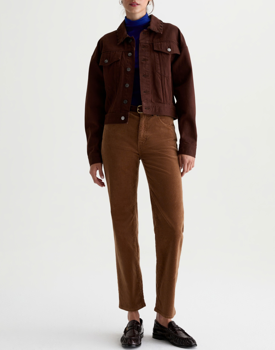 Bronze Beat Mid-Rise Brinley Corduroy Pants