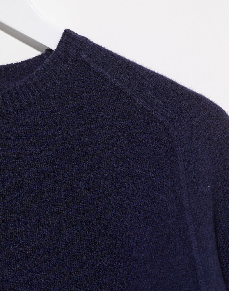 Navy Wool & Yak Unisex Pullover