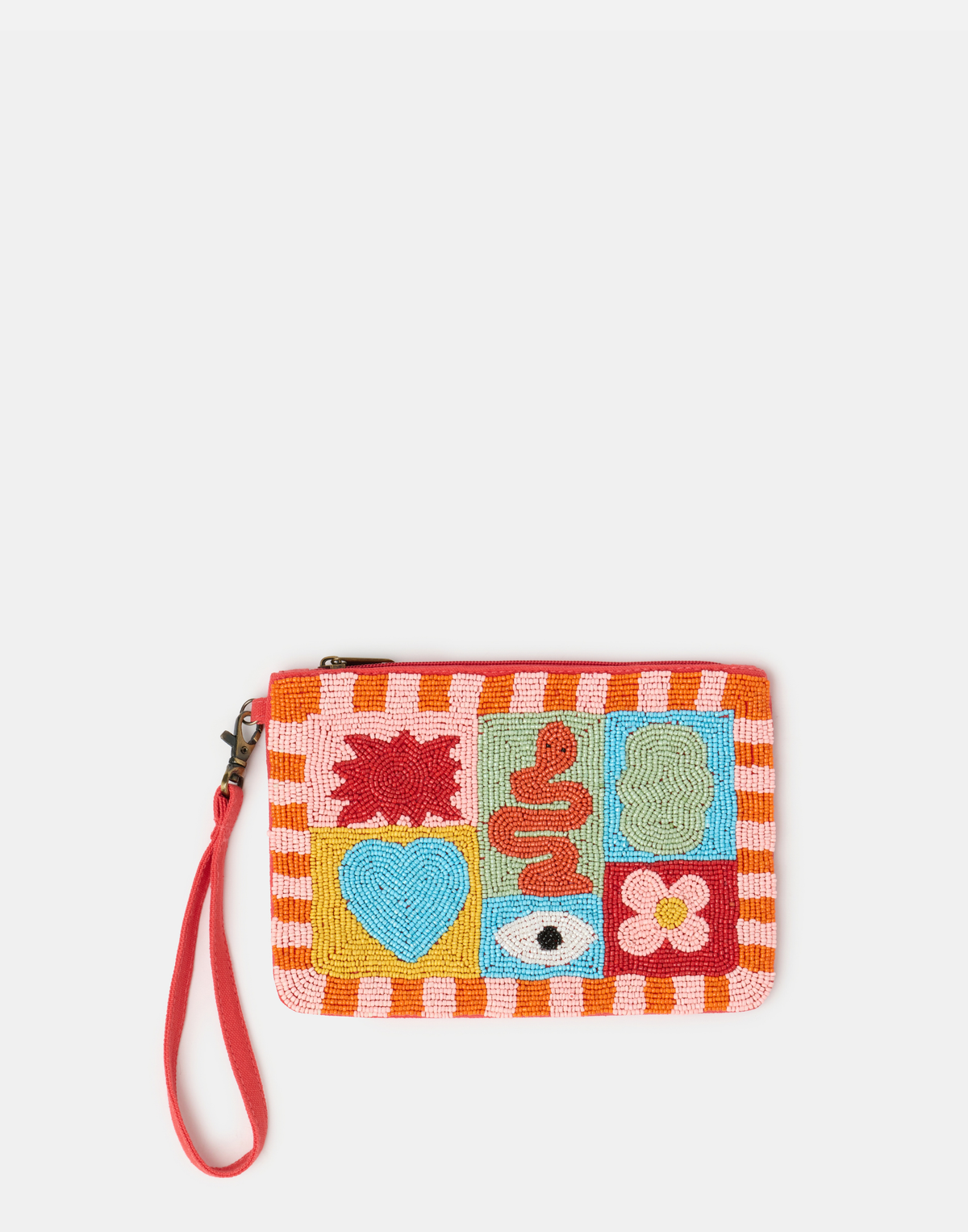Beaded Snake Pouch