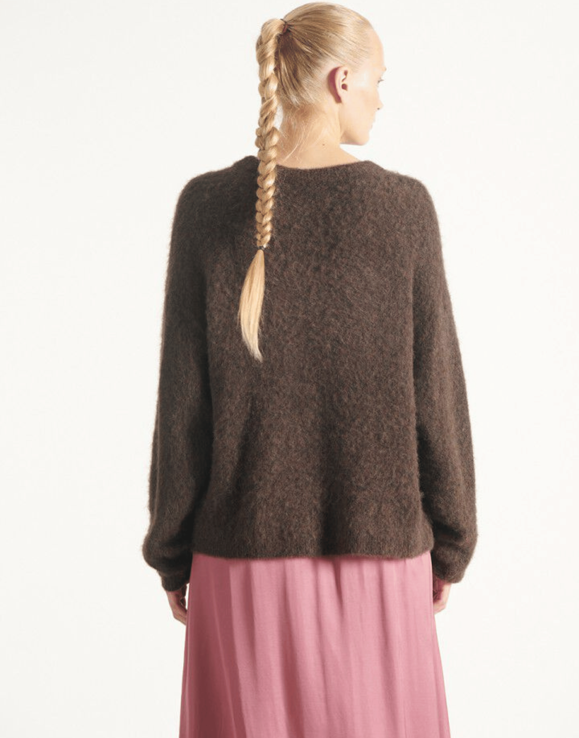 Dark Brown Alpaca Blend Nenybay Pullover