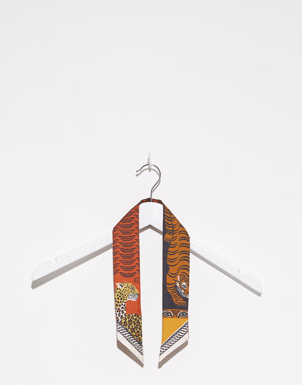 Orange Mantra Silk Tie