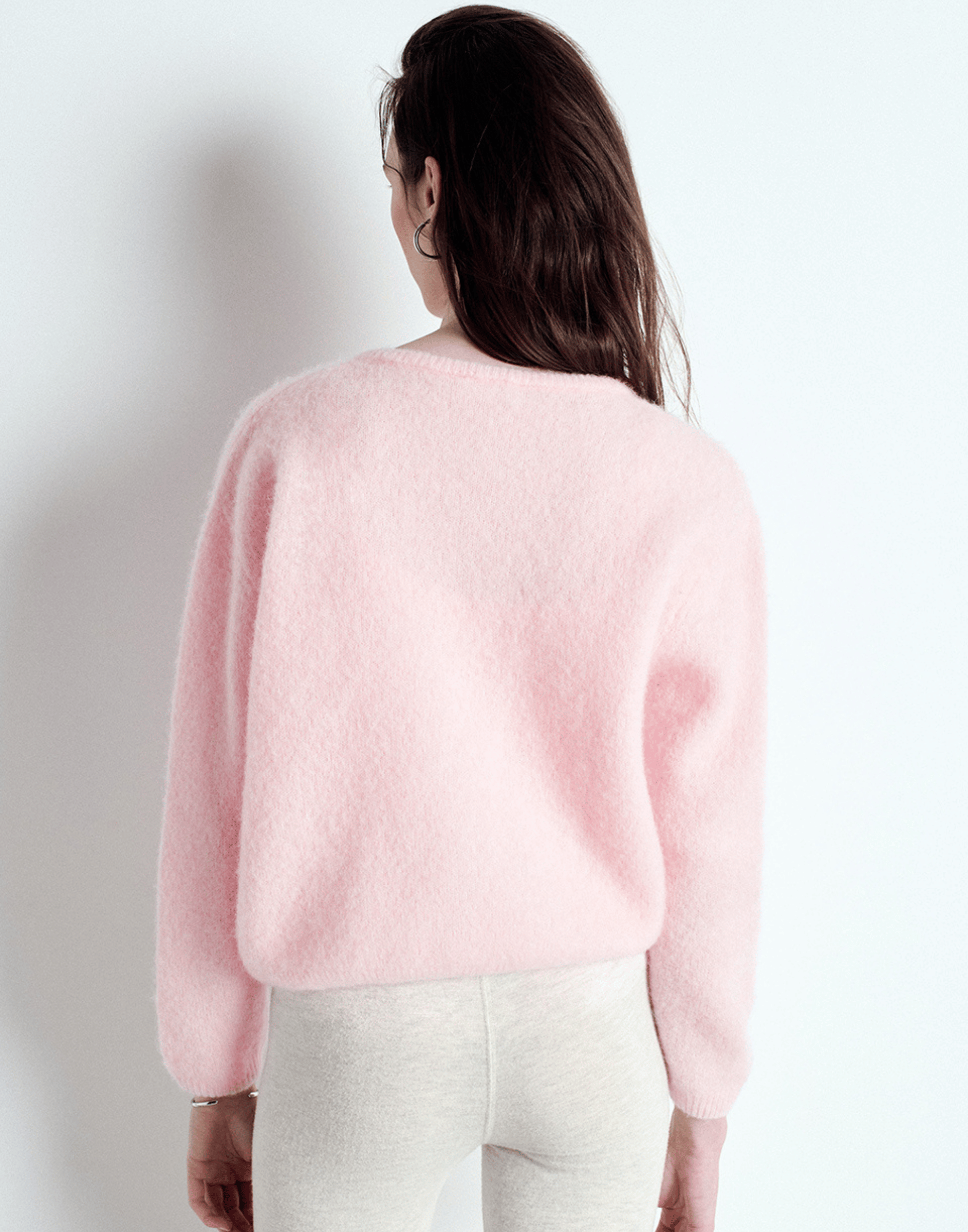 Almond Melange Wool & Alpaca Vitow Cardigan