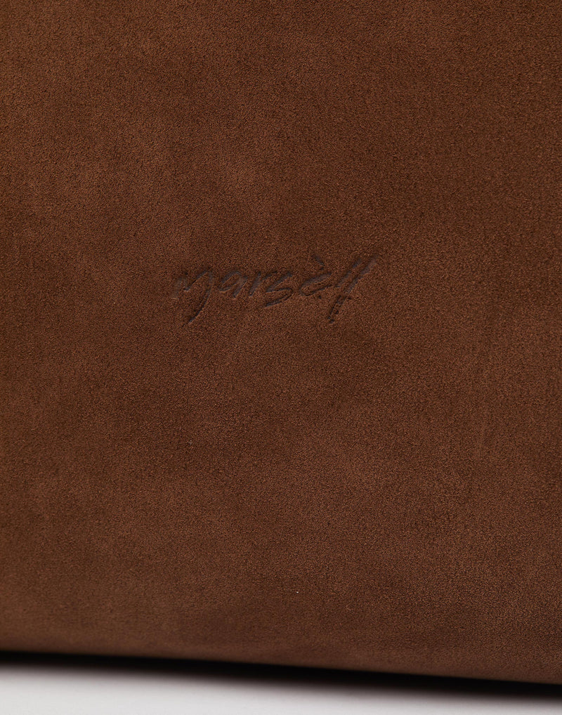 Chocolate Suede Leather 4 Dritta Bag
