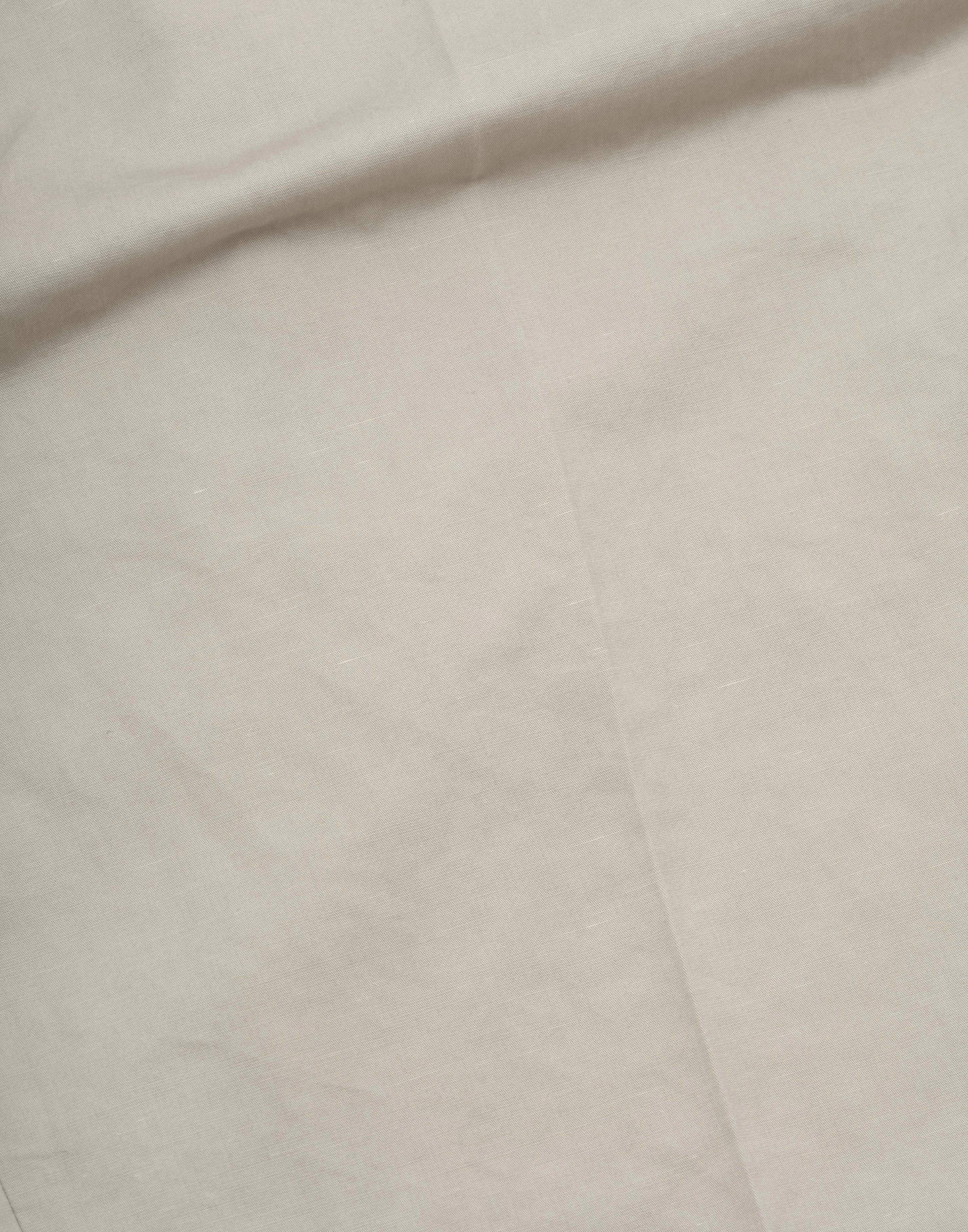 Stone Cotton & Linen Belt Loop Trousers